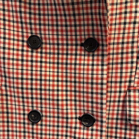 Aritzia Wilfred Margaux Plaid Double Breasted blazer - Picture 4 of 13